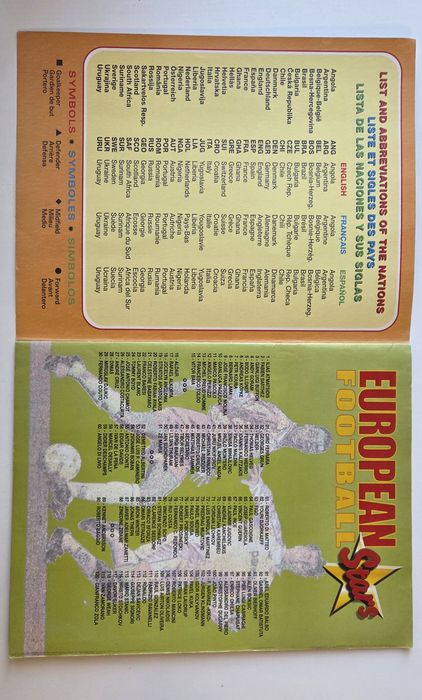 Албум European Football Stars 1996-1997