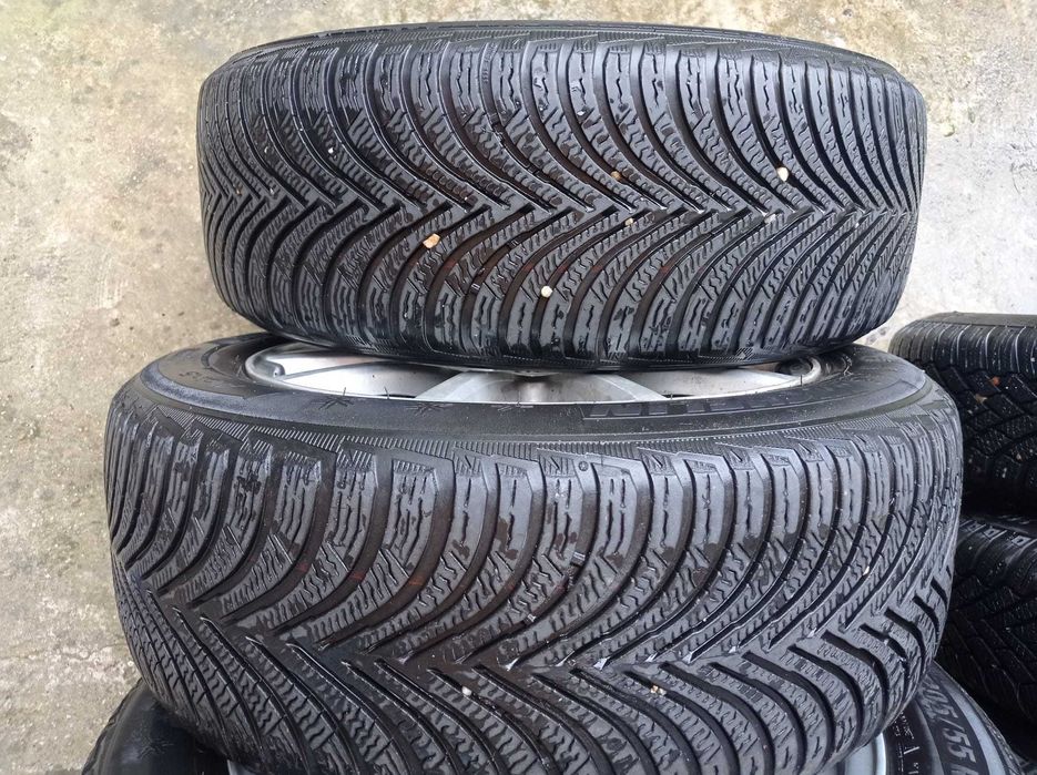 jante roti 205 55 16R 5x100 anvelope Mihelin iarna