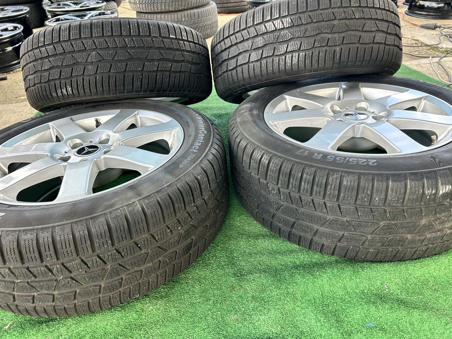 5х112 177,5j ET 28 за audi mercedes vw skoda seat със зимни гуми continental 225 55 17