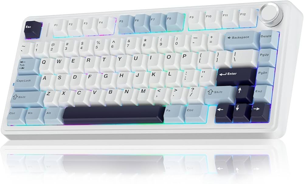 Игровая клавиатура: AULA F75 Glacier Blue