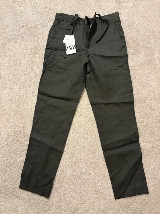 Pantalon barbati Zara lana
