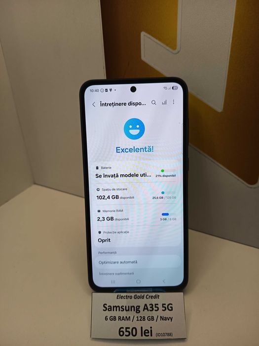 Samsung A35 5G 6GB RAM/128GB/Navy/Stare impecabila! ID10788