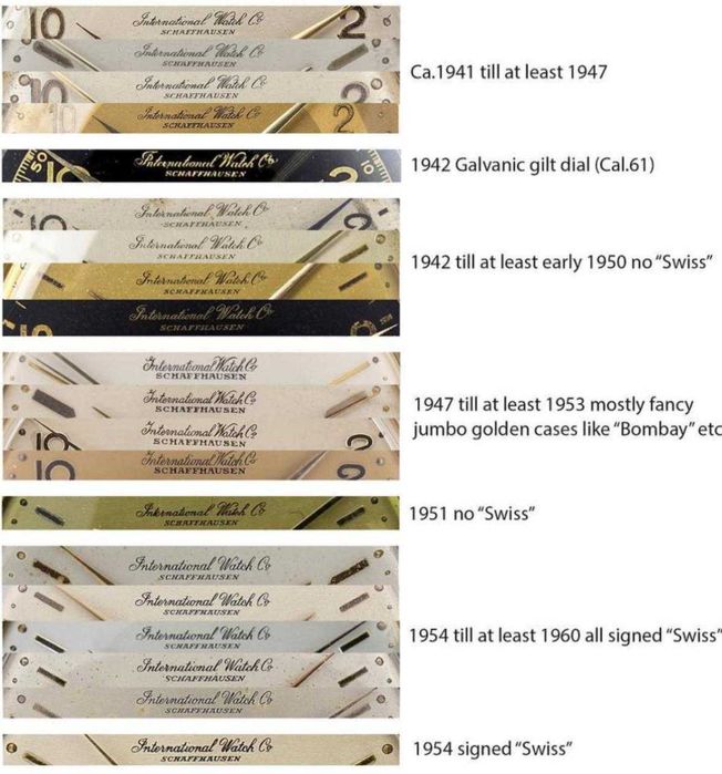 CEAS AUR 18K IWC SCHAFFHAUSEN - Cal 89 - 37mm - Fancy Lugs - 1953 -NOS