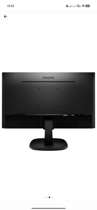 Monitor LED IPS Philips 23.8", Full HD, Ultra-narrow, 75Hz, DVI, HDMI, Flicker-Free, Negru, 243V7QDSB