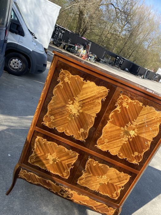 Винтидж шкаф интарзия Louis XV стил Франция 1930