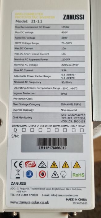Invertor model Z1-1.1
