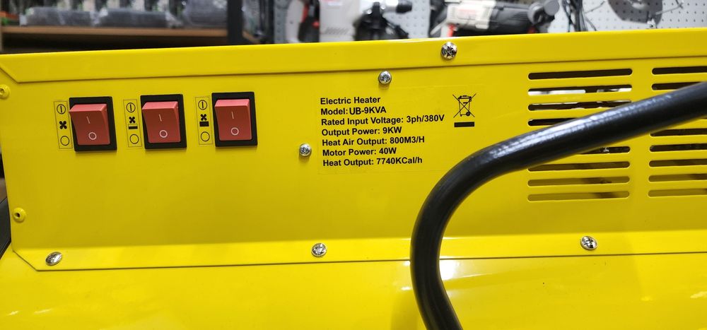 Тепловое пушка Тепловентилятор 9квт 380в