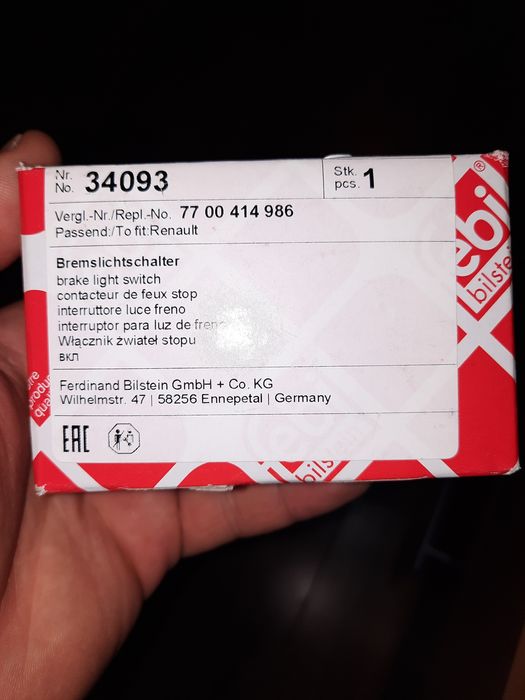 Contact Stop Frână Dacia Renault