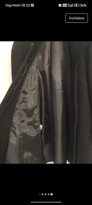 Palton elegant negru dama