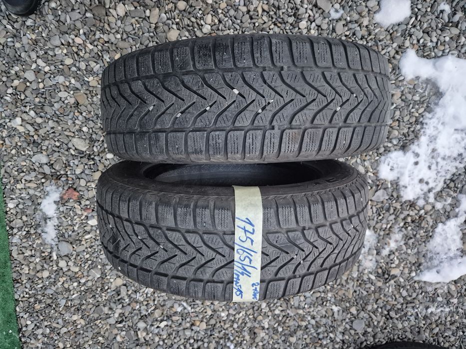 Vând cauciucuri 175/65/14  M+S 2 buc imp Germania//Michelin//