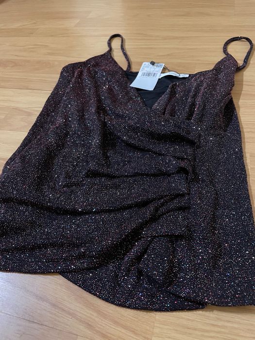 Top cu sclipici MANGO