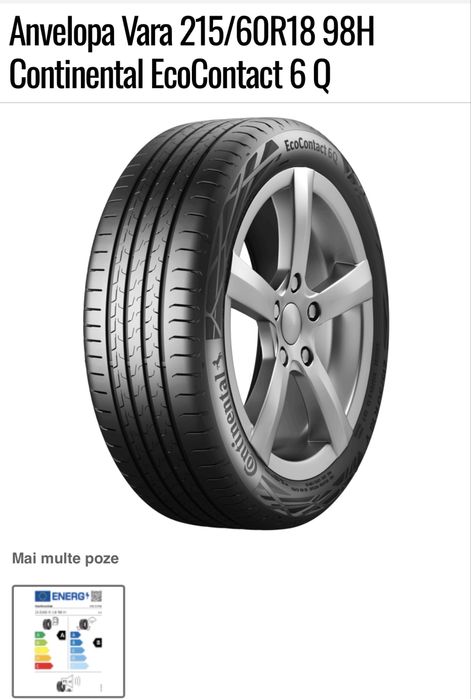 Cauciucuri de vara Continental EcoContact 6Q 215/60/R18