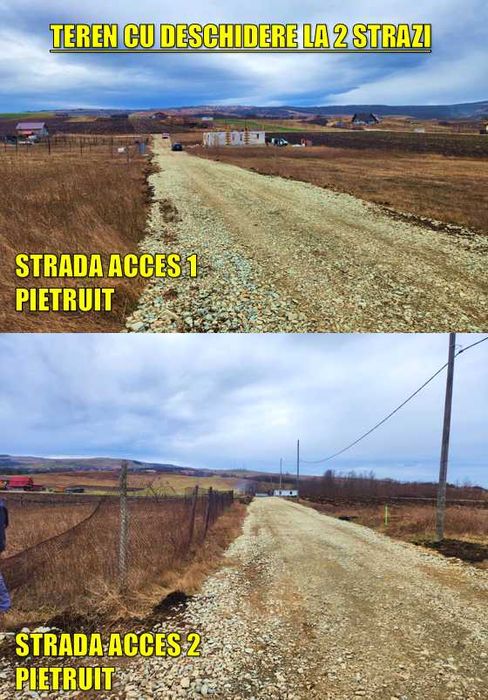Teren intravilan 650 mp Oarda de Sus | DUBLU FRONT | 2 accese | Panorama | PUZ - 6 km de Alba Iulia