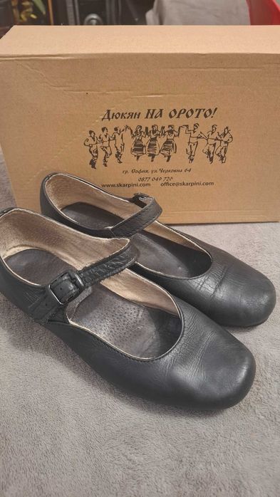 Дамски Скарпини "Комфорт"(4см ток) естествена кожа