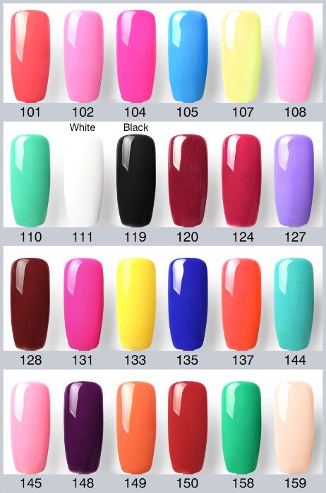 GD COCO Комплект 24 цвята плътен ув/лед гел за маникюр