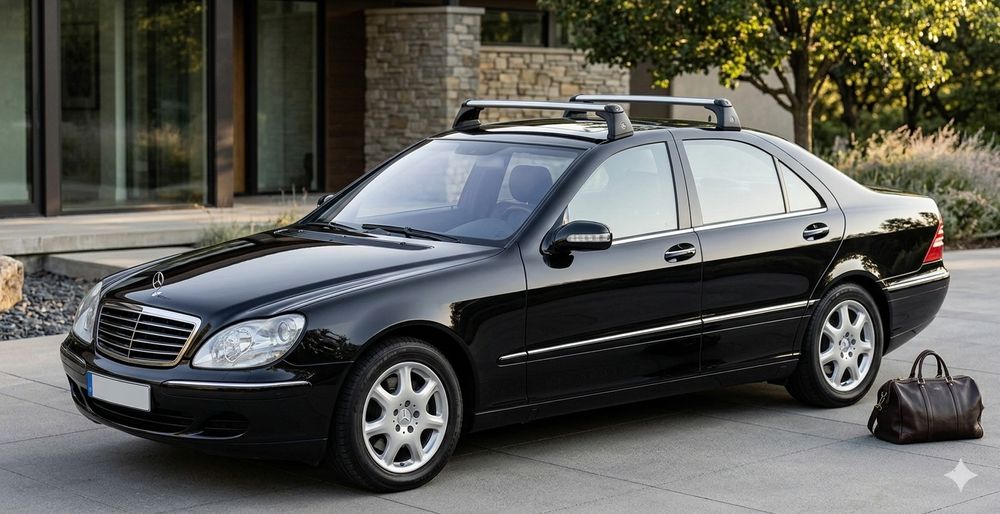 Mercedes w220 Багажник за покрив (напречни греди, релси, рейлинг)