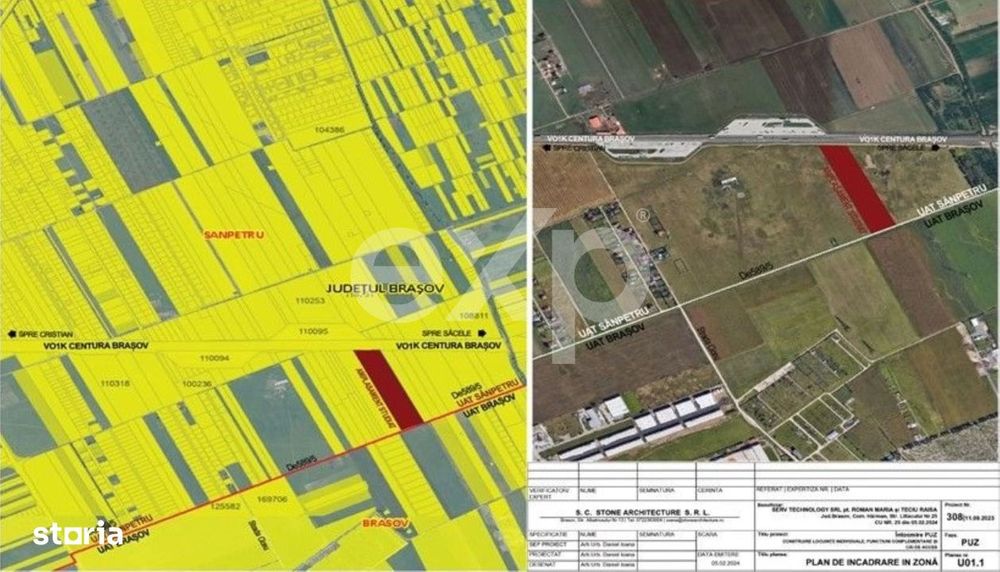 Teren 24.348 mp cu PUZ in curs – Sanpetru | Proiect rezidential + se