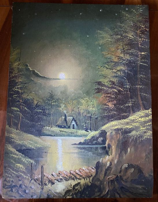 Tablouri pictate manual cu o vechime de peste 40 de ani