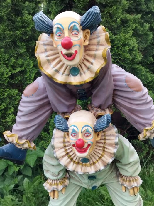 Колекционерска двойна фигура на клоун на  Jun Asilo от 1996