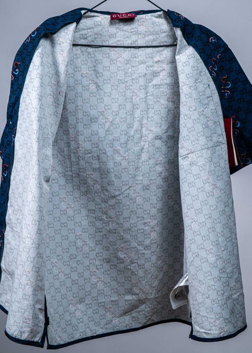 Лимитирана Риза Gucci Printed Cotton Ripstop (The Year of Snake)