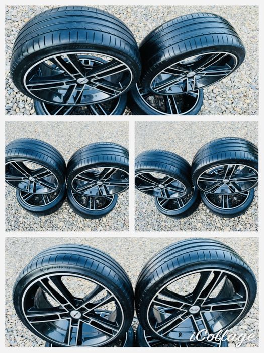 Vând Jante de Vw R-line Originale 5x112 pe 19 cu cauciucuri de Vara 235/35/19
