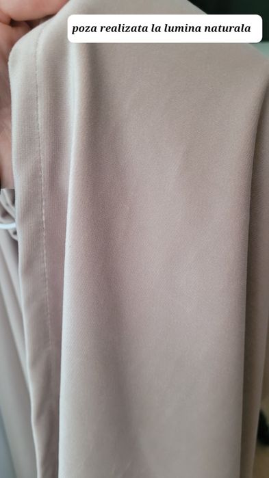 Vand draperii catifea bej