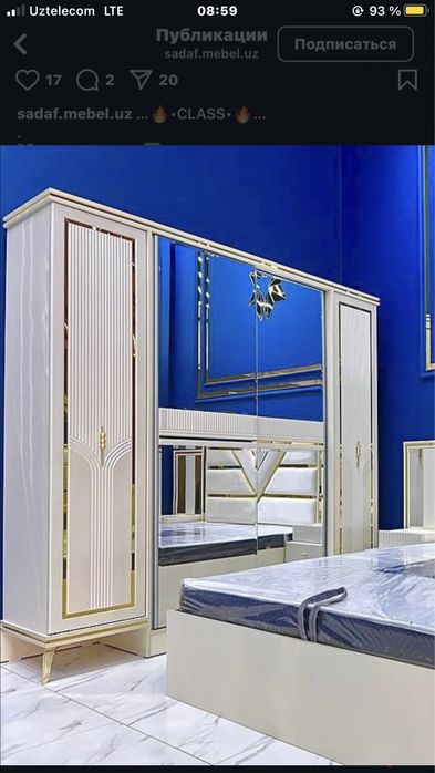 Mebel sotiladi yangi hali 1 oy iwlatilgan