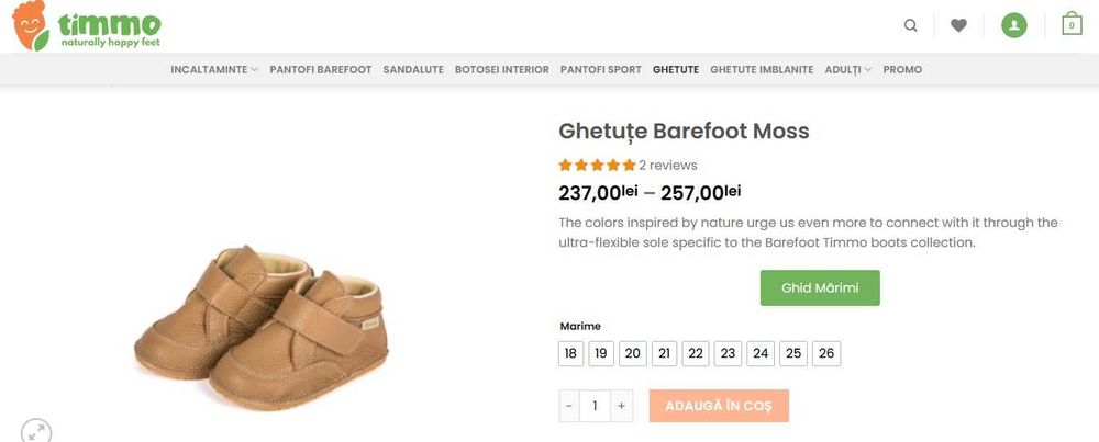 Ghetute de iarna bebe - marimea 19 / 20 / 21 - Timmo