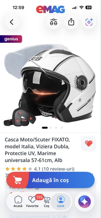 Casca moto si scuter nouă