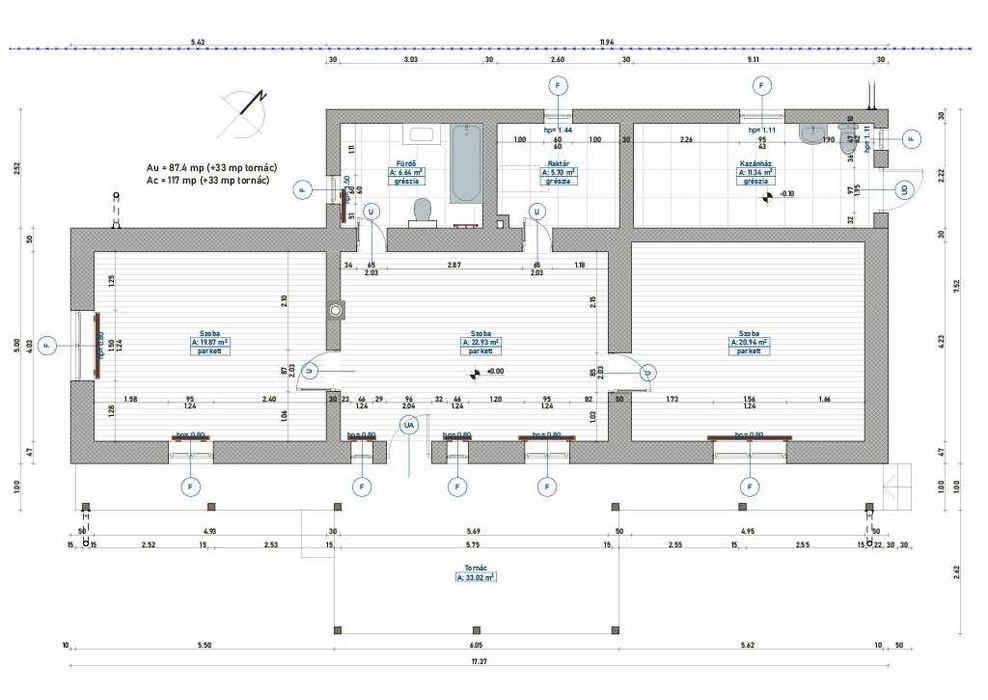 Casa individuala 80mp suprafata utila, teren 2900mp