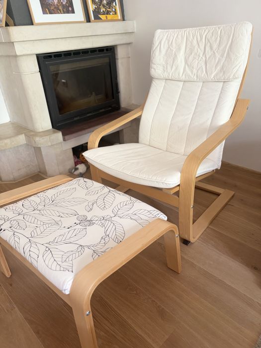 Стол и таборетка от Икеа