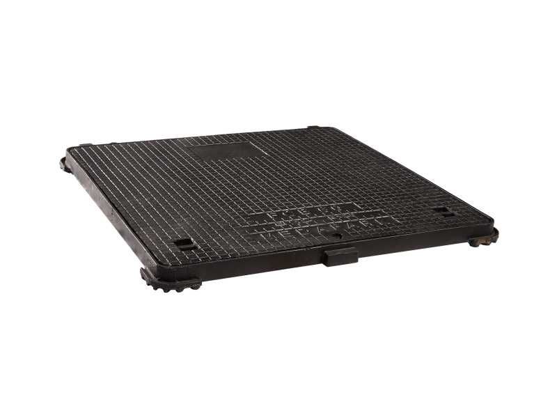Capac canalizare din fonta dimensiune exterioara 62x62  Clasa B125