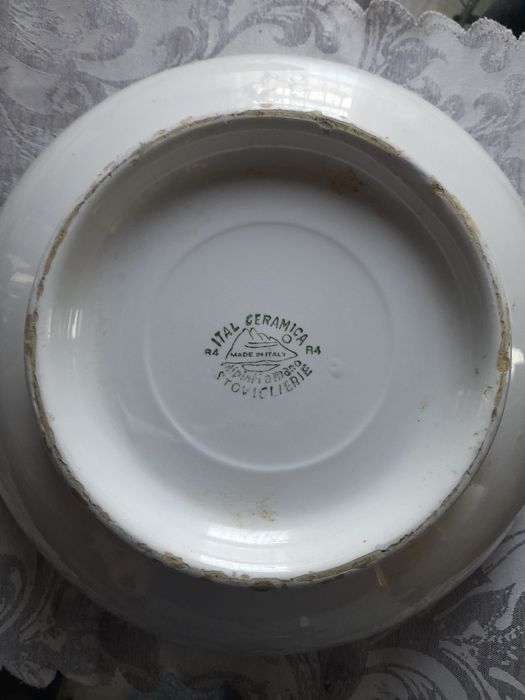 Поднос с лика на Папа Йоан Павел,италианска купа и табли