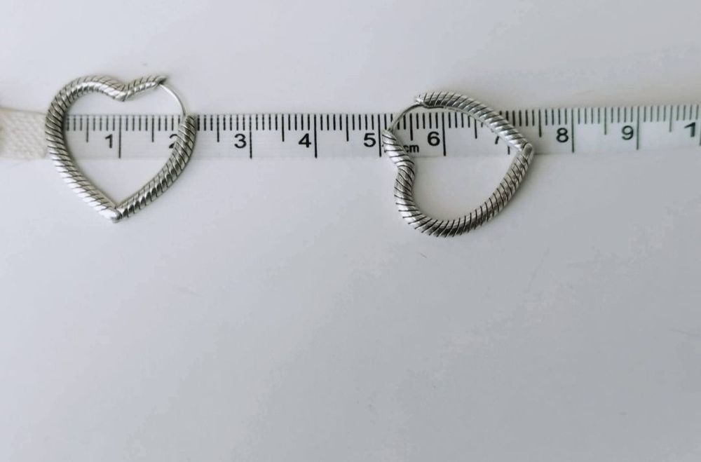 Cercei tortite in forma de inima din argint de 925, Pandora Moments Heart, Pandora, ALE , 292236C00