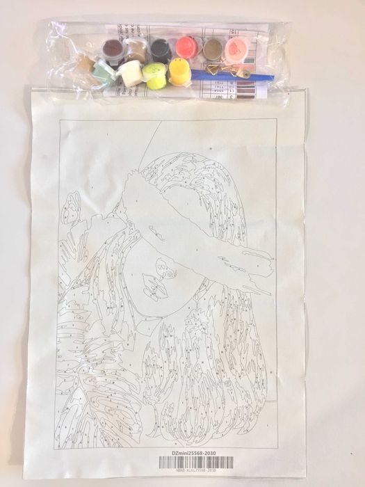 Комплект за рисуване по номера 20x30cm - портрет