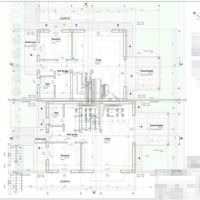 Casa tip duplex premium/CF/Teren 241mp/zona Tautului/TVA INCLUS.