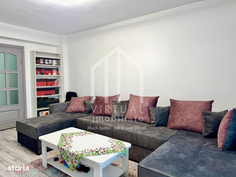 Apartament cu 3 camere, 75mp utili+3 balcoane, etaj 5/5, bloc cu lift