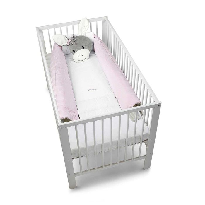 Protectie somn Baby Nest Sterntaler , 0-36 luni, 125 x 100 cm, roz/gri