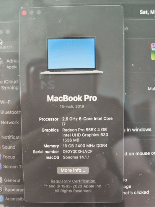 Vând MacBook Pro 2019