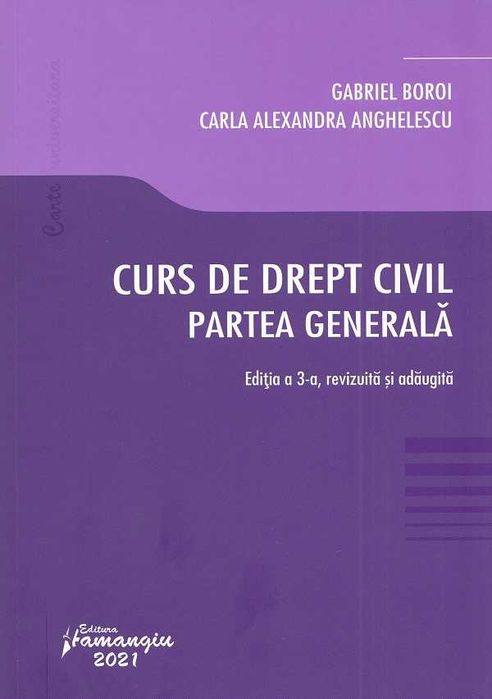 Gabriel Boroi Drept Civil Partea Generala