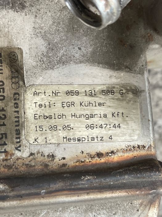 Racitor Gaze + Egr Audi A6/S6 Iii Saloon 4F2, C6 2004 - 2011 2.7 Tdi B