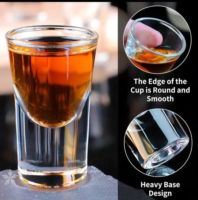 Set de 6 pahare 15 ml pentru shot-uri