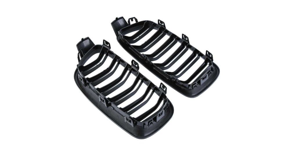 Set 2 grile duble, negru lucios, M Design pentru BMW F30