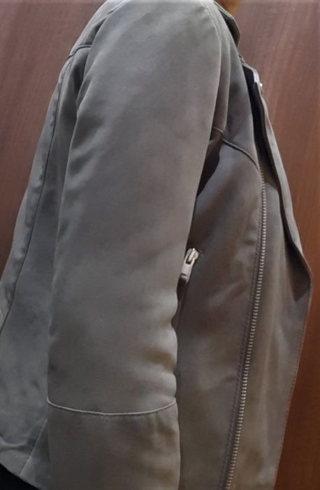 Дамско яке естествена кожа Mango