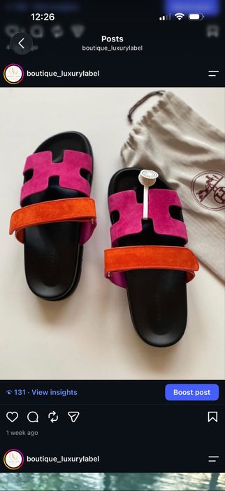 Дамски чехли Hermes