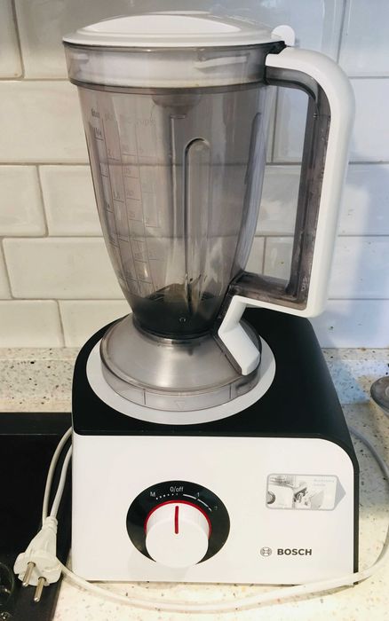 Robot de bucatarie Bosch MCM4100, 800 W, blender 1.25 l, 2 viteze, Alb