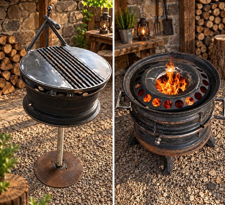 Sobă pentru ceaun/ grătar grill