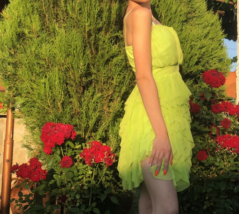 Лятна зелена рокля S размер