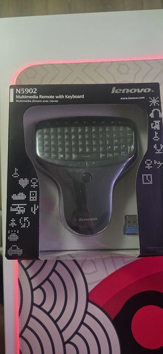 Lenovo N5902 Multimedia Remote + Tastatură Wireless – NOUĂ, în cutie