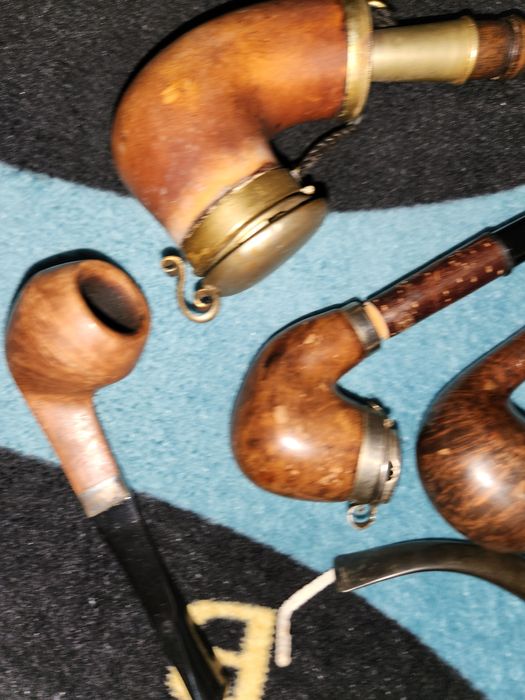 colectie 6 pipe ,pipa ,lemn exotic in iasi